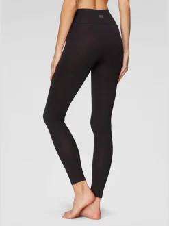 Legging confortable avec large bord-côte en coton et élasthanne