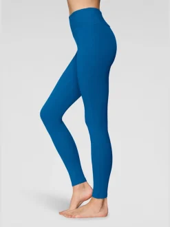 Legging confortable avec large bord-côte en coton et élasthanne
