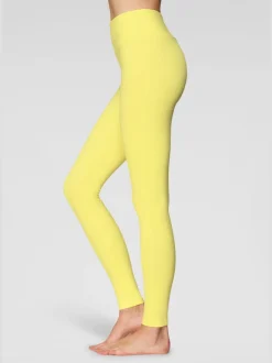 Legging confortable avec large bord-côte en coton et élasthanne