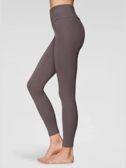 Legging confortable avec large bord-côte en coton et élasthanne
