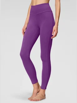 Legging confortable avec large bord-côte en coton et élasthanne