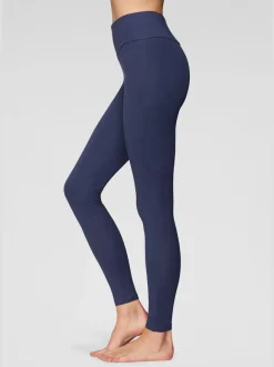 Legging confortable avec large bord-côte en coton et élasthanne