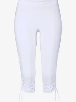 Legging corsaire ajusté avec ceinture élastique et coulisses latérales