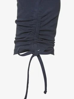Legging corsaire ajusté avec ceinture élastique et coulisses latérales