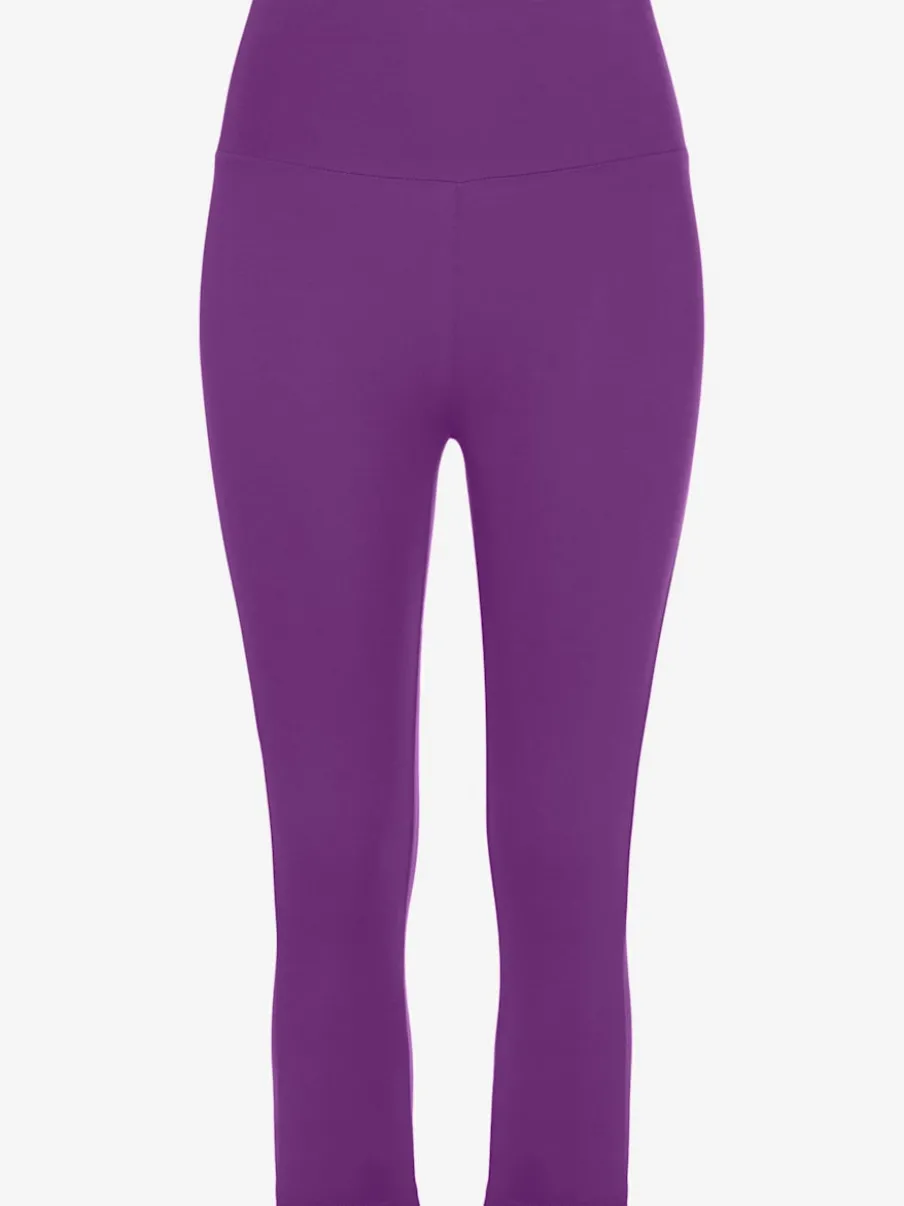Legging corsaire avec bords-côtes et coupe élasticisée
