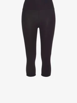 Legging corsaire avec bords-côtes et coupe élasticisée