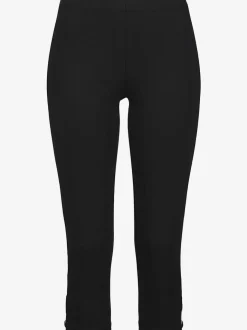 Legging corsaire en cuir vachette avec ceinture élastique et rubans décoratifs