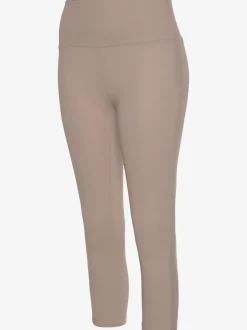 Legging corsaire en matière élastique avec large confortbund