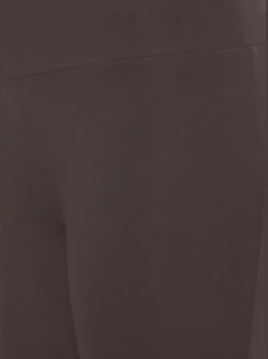 Legging corsaire en matière élastique avec large confortbund