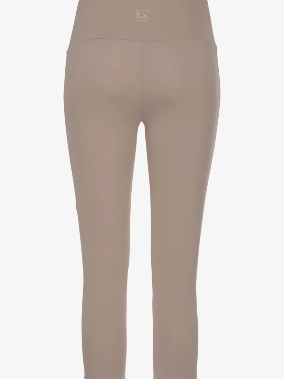 Legging corsaire en matière élastique avec large confortbund
