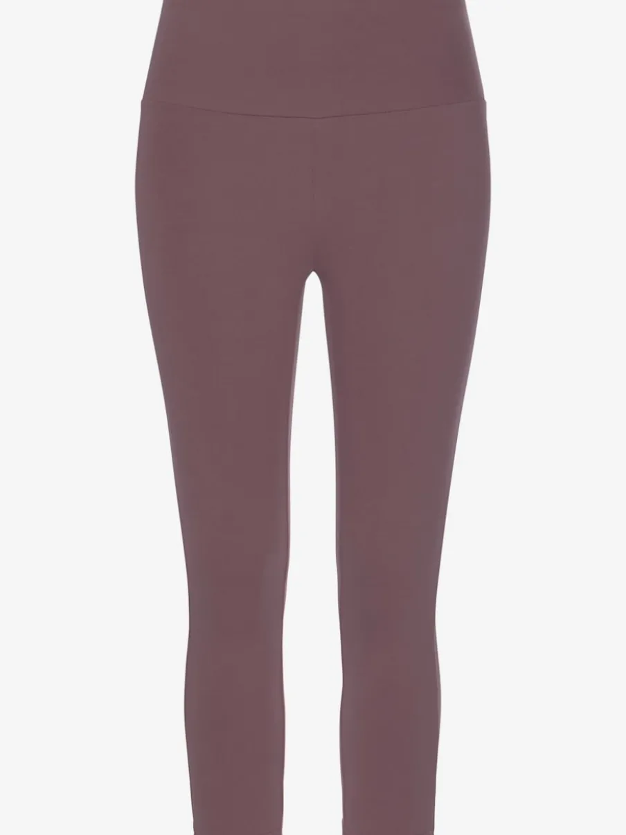 Legging corsaire en matière élastique avec large confortbund