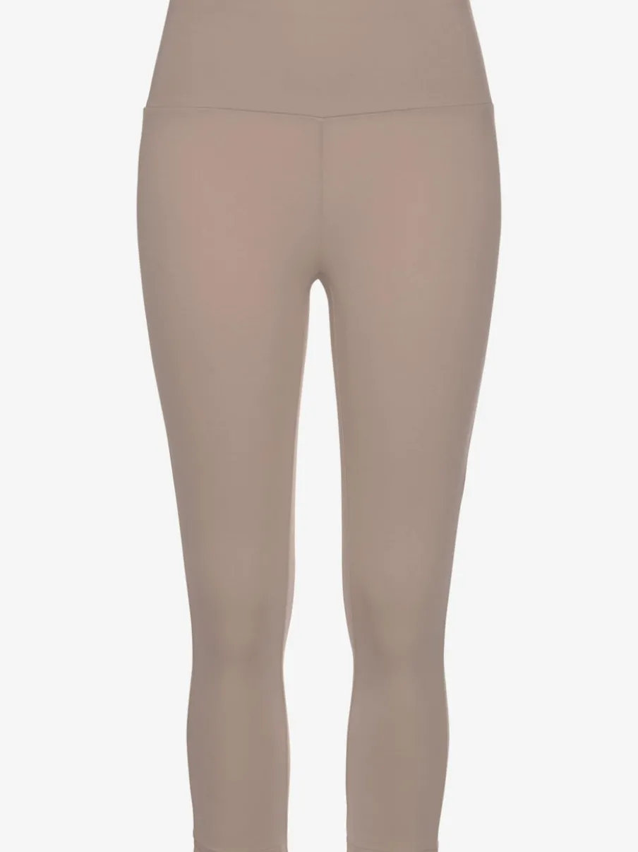 Legging corsaire en matière élastique avec large confortbund