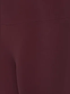 Legging corsaire en matière élastique avec large confortbund