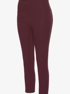 Legging corsaire en matière élastique avec large confortbund