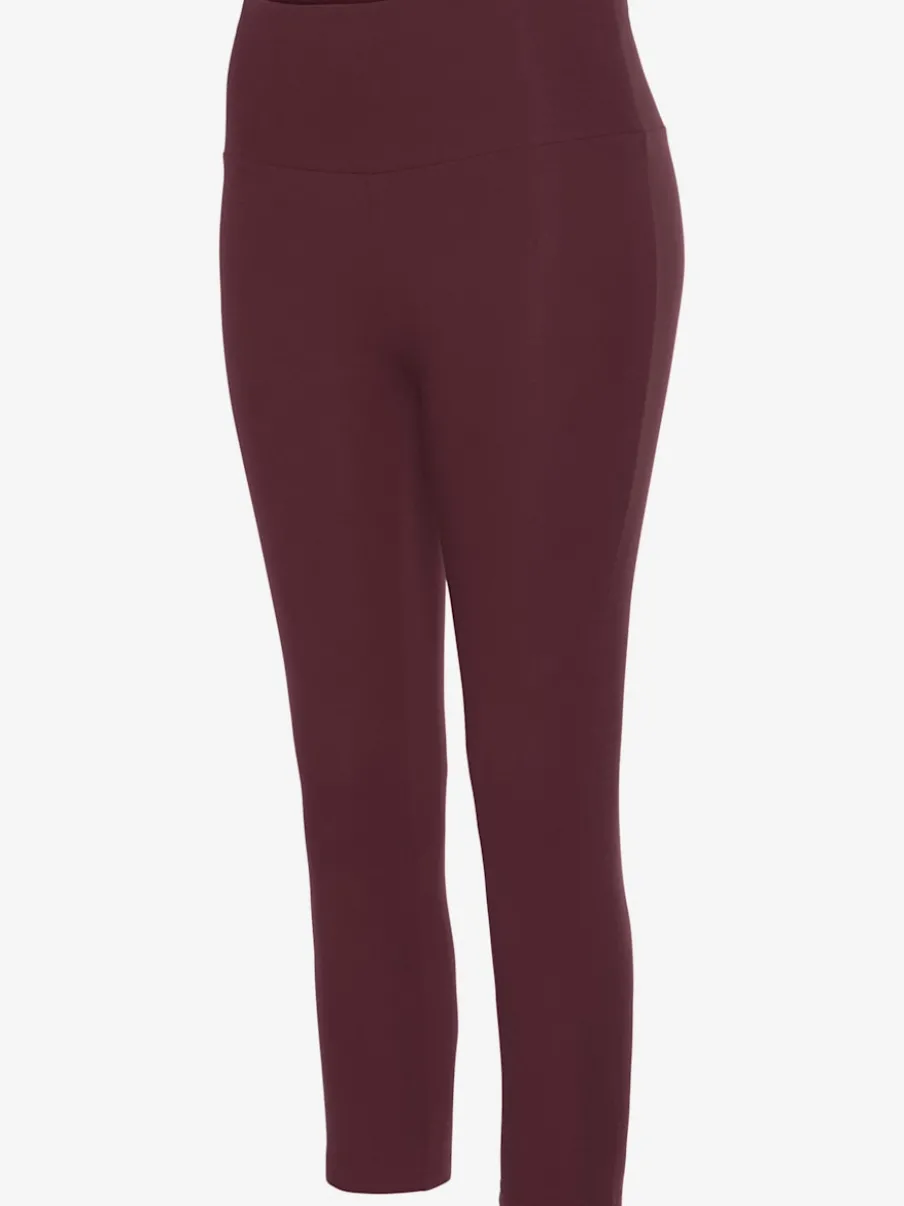 Legging corsaire en matière élastique avec large confortbund