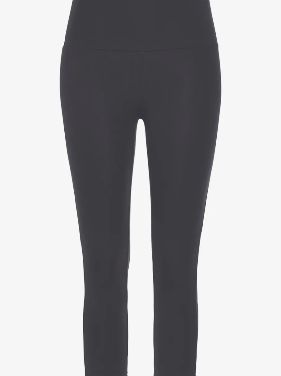 Legging corsaire en matière élastique avec large confortbund