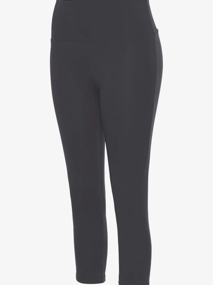 Legging corsaire en matière élastique avec large confortbund