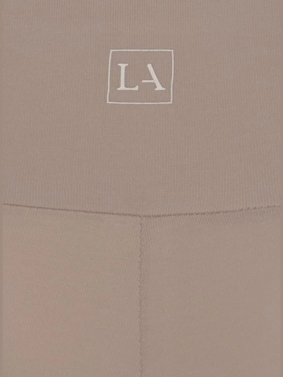 Legging corsaire en matière élastique avec large confortbund