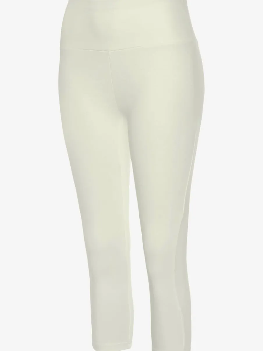 Legging corsaire en matière élastique avec large confortbund