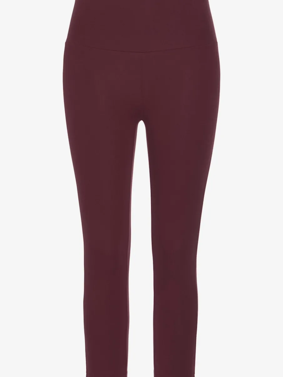 Legging corsaire en matière élastique avec large confortbund