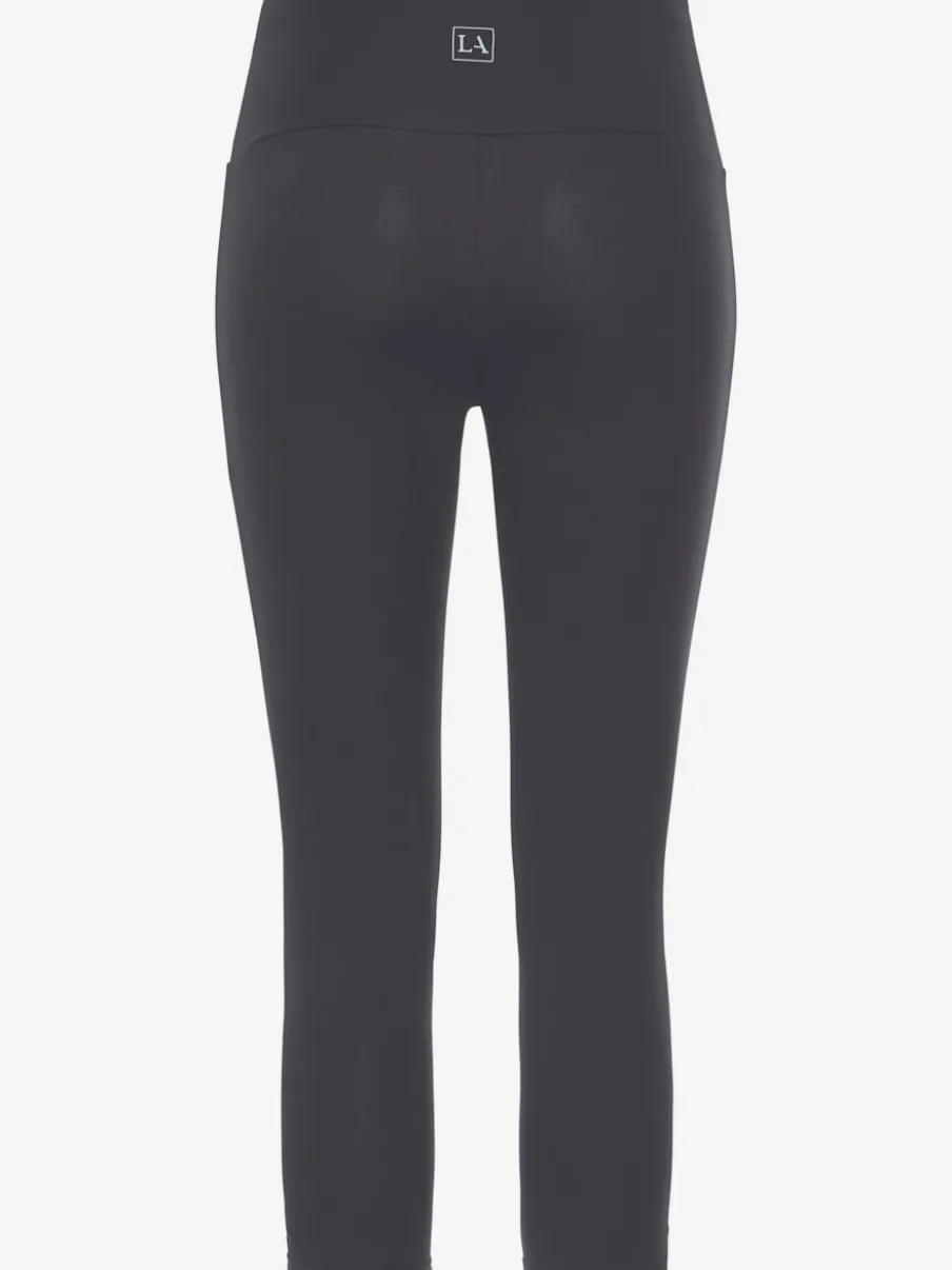 Legging corsaire en matière élastique avec large confortbund