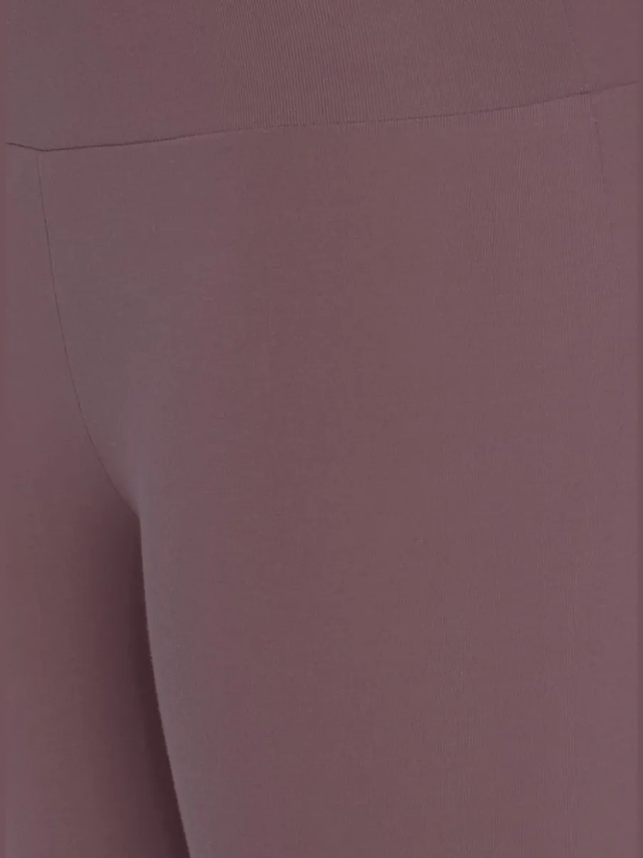 Legging corsaire en matière élastique avec large confortbund