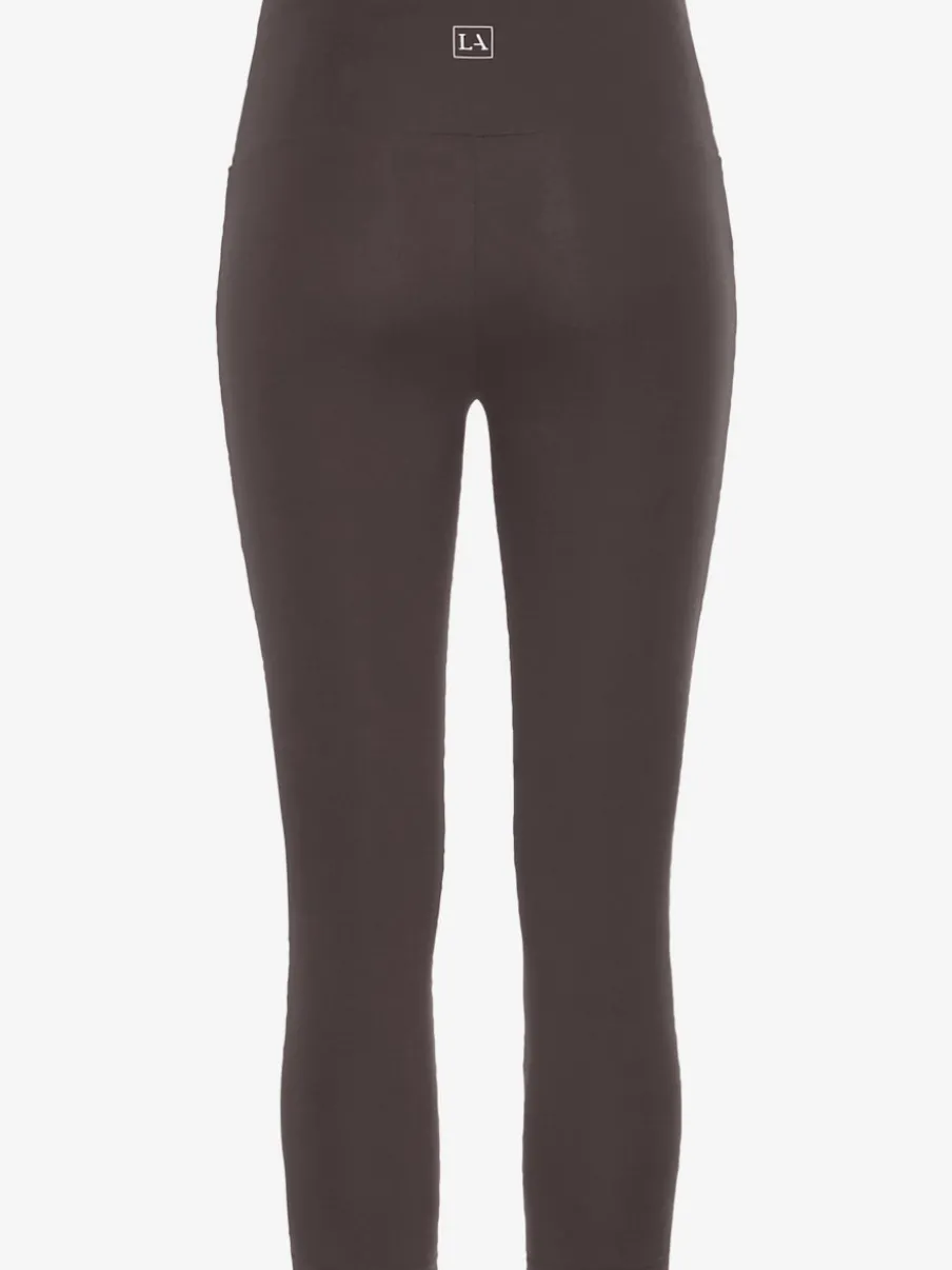 Legging corsaire en matière élastique avec large confortbund