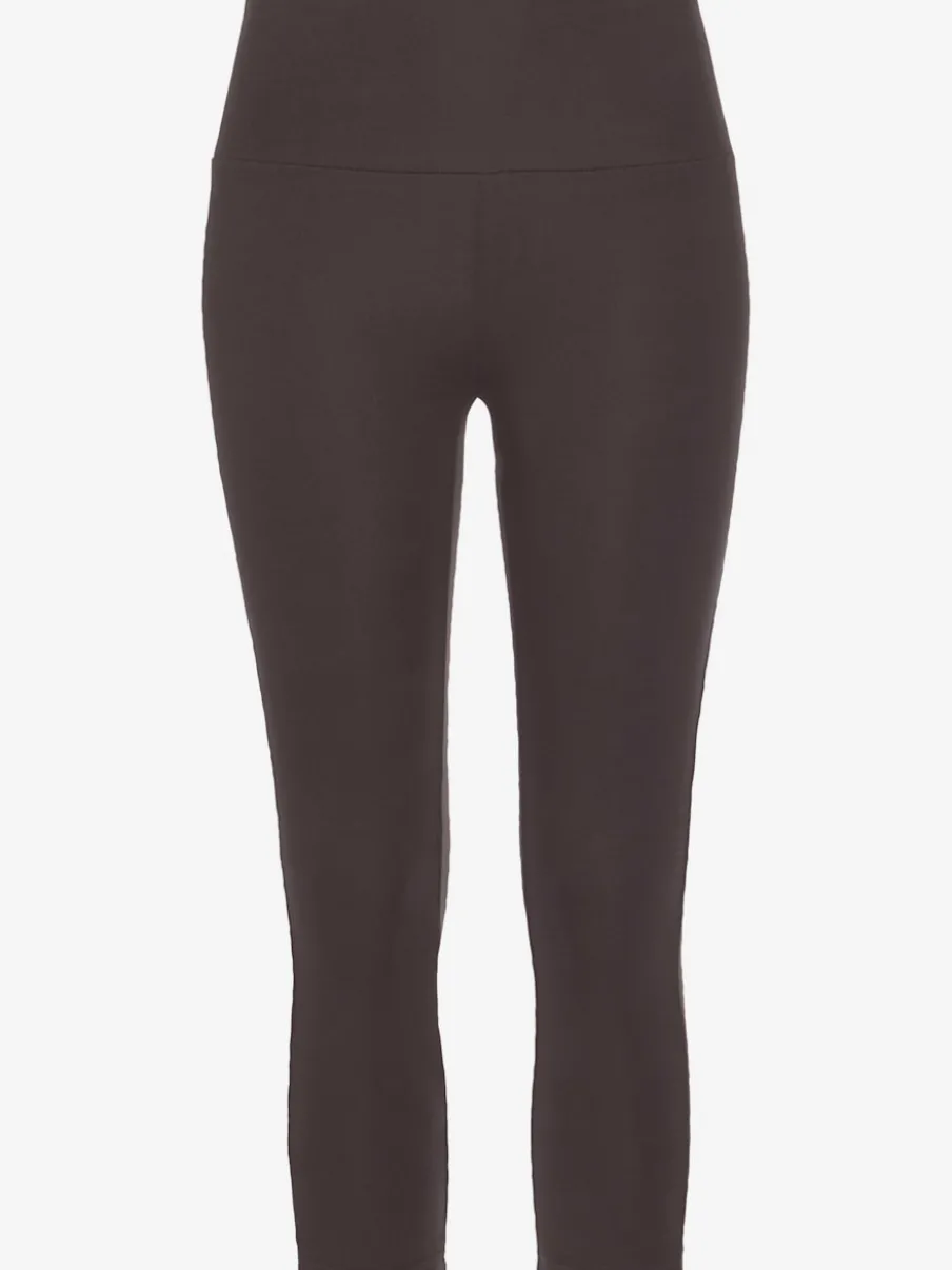 Legging corsaire en matière élastique avec large confortbund