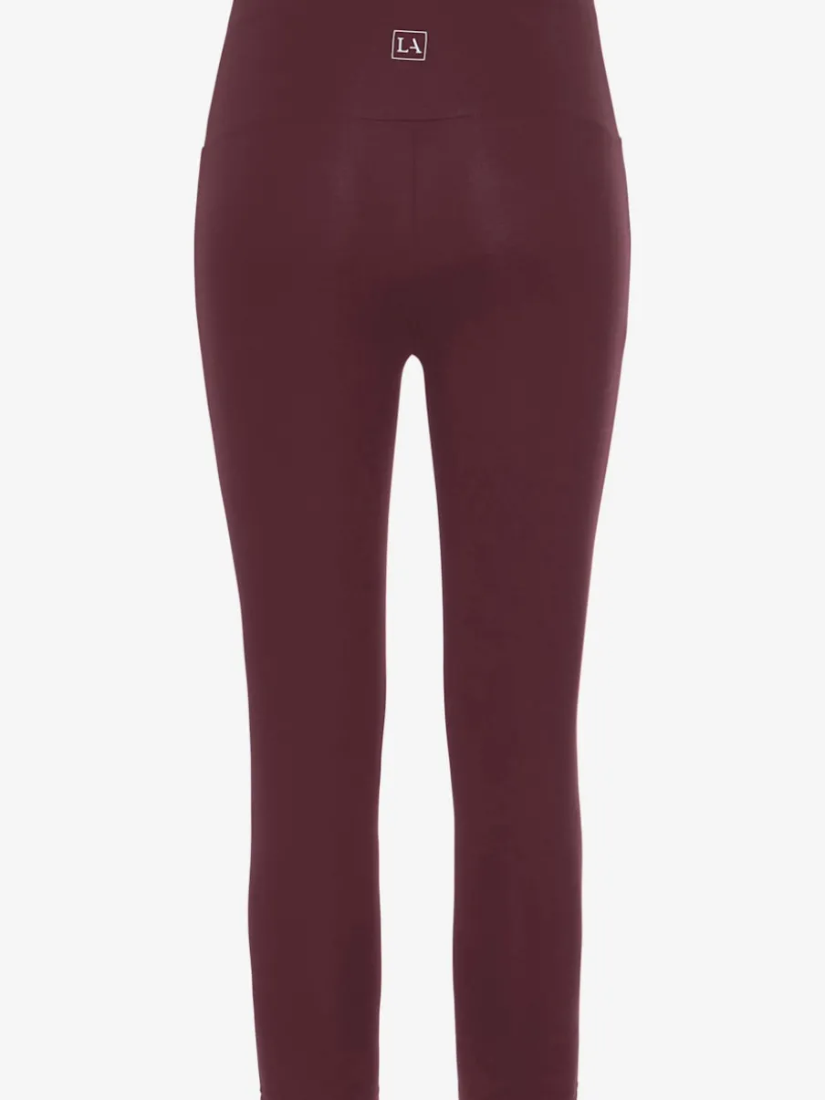 Legging corsaire en matière élastique avec large confortbund