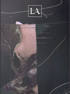 Legging corsaire imprimé avec large ceinture élastique