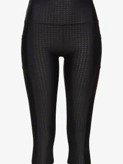 Legging court à large ceinture avec poches et extensible