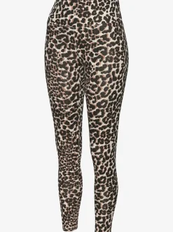 Legging de sport en motif léopard à taille haute et extensible