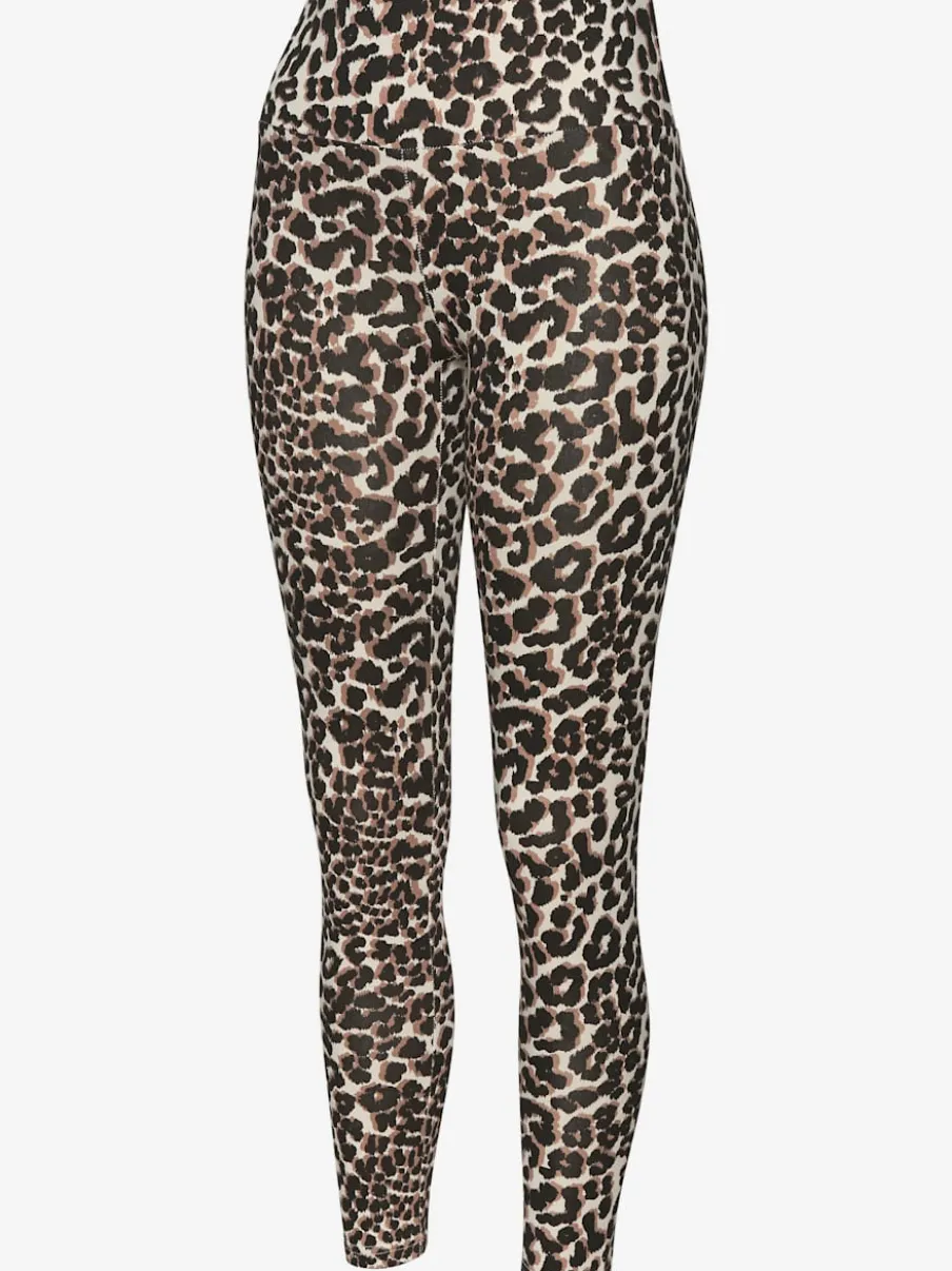 Legging de sport en motif léopard à taille haute et extensible