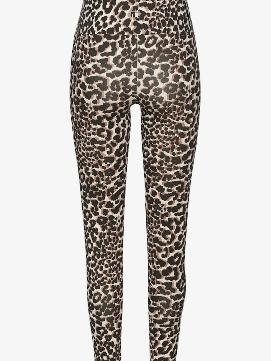 Legging de sport en motif léopard à taille haute et extensible