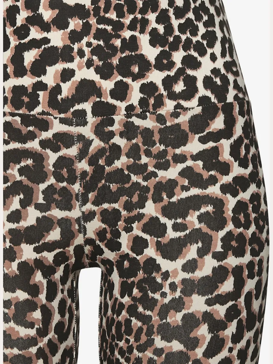 Legging de sport en motif léopard à taille haute et extensible