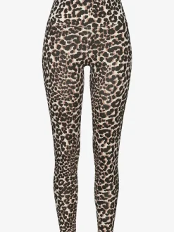 Legging de sport en motif léopard à taille haute et extensible