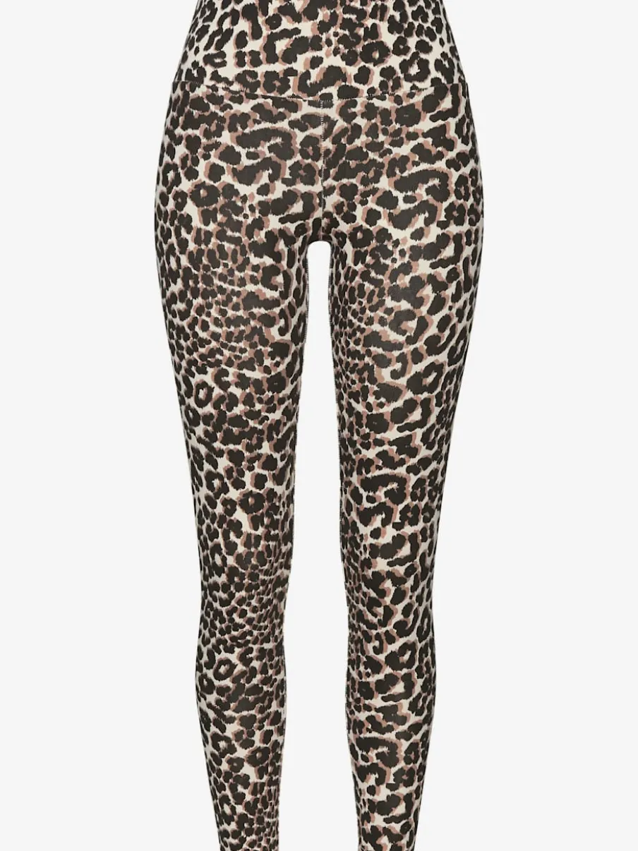 Legging de sport en motif léopard à taille haute et extensible