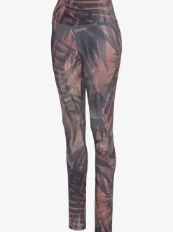 Legging long imprimé avec motifs floraux en coton stretch