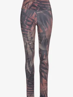 Legging long imprimé avec motifs floraux en coton stretch