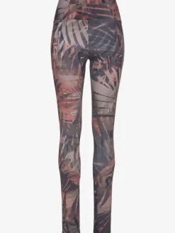 Legging long imprimé avec motifs floraux en coton stretch