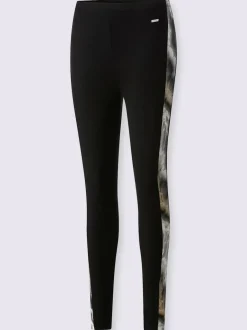 Leggings avec empiècement marbré en jersey souple extensible