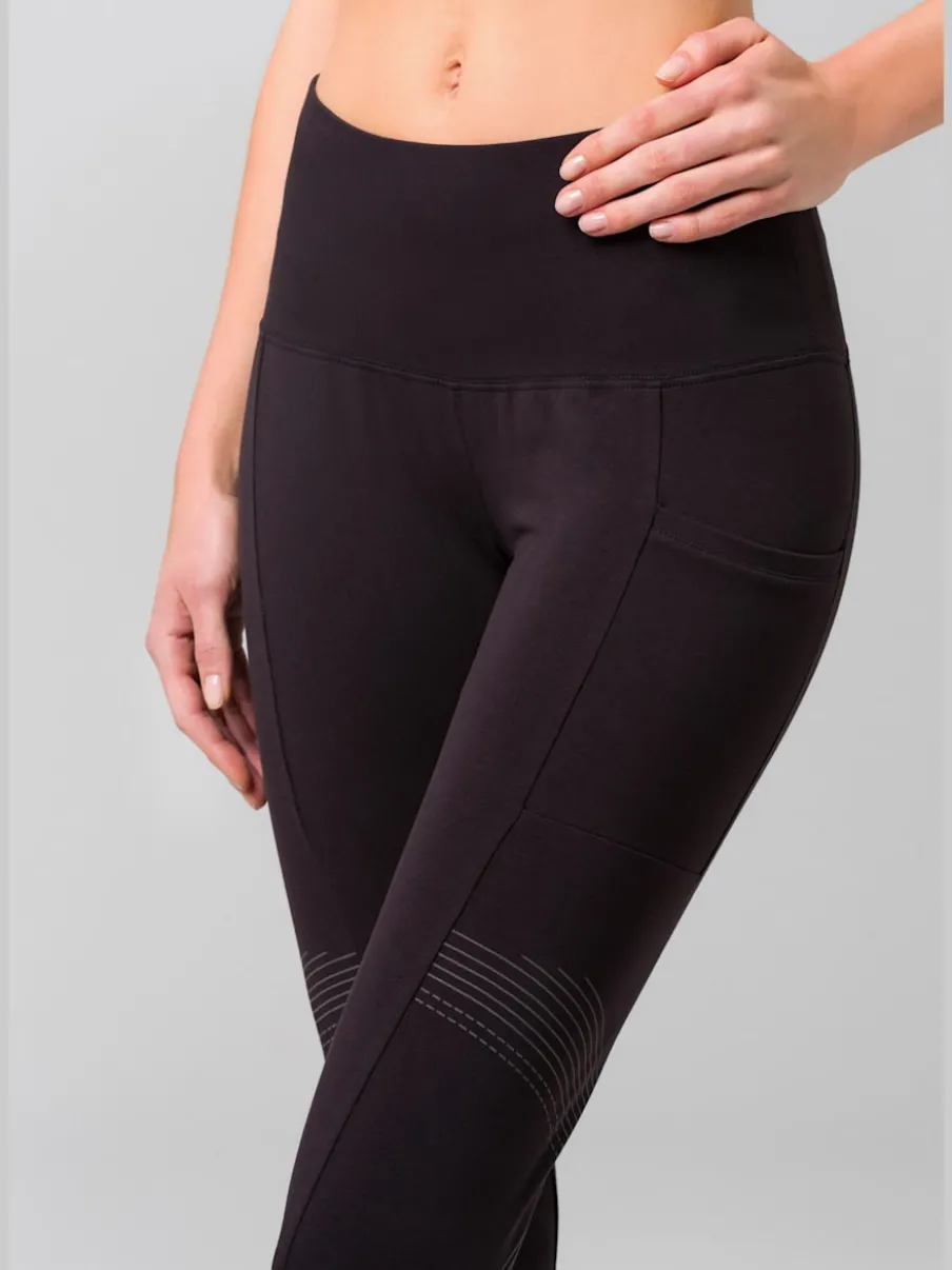 Leggings avec motifs réfléchissants et poche téléphone pratique