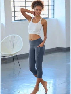 Leggings confortables avec large ruban et poches pratiques