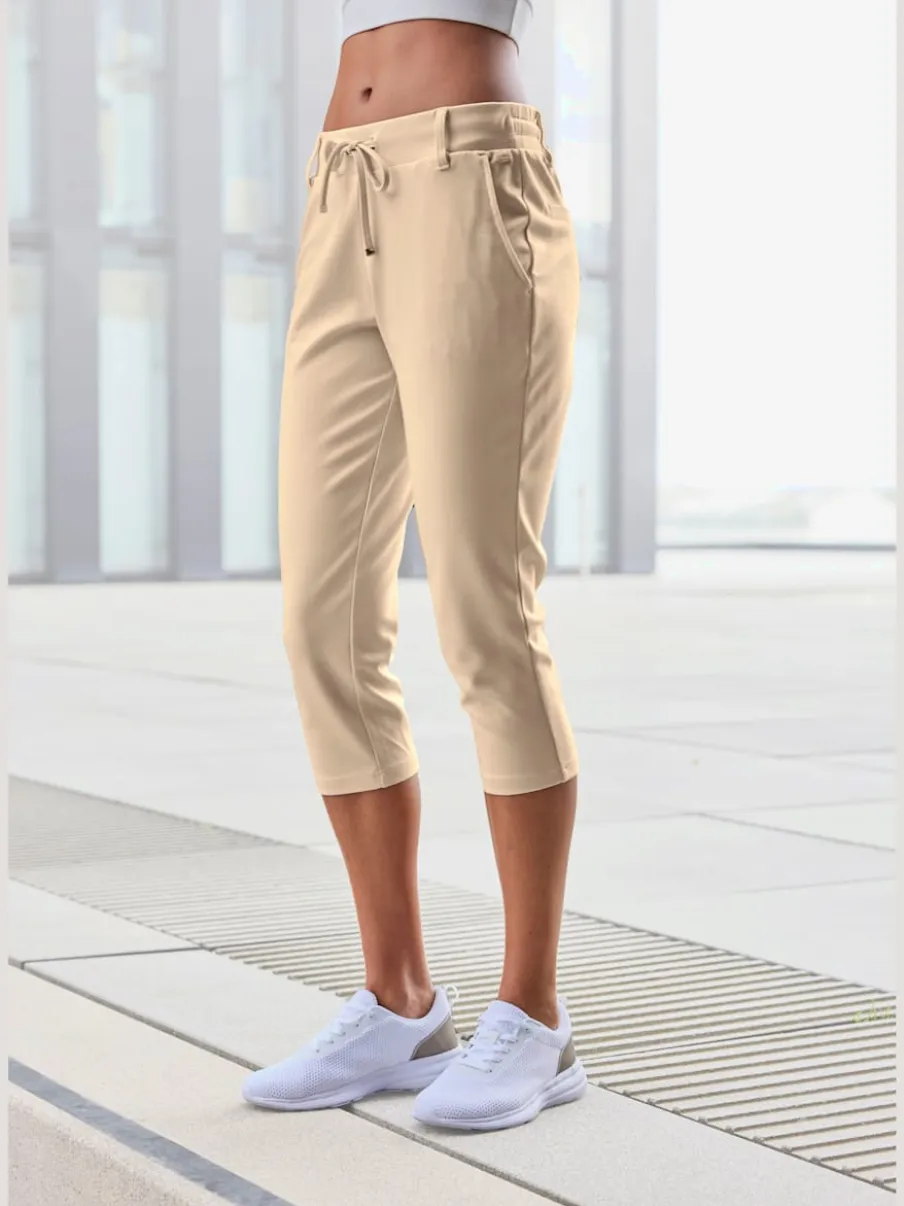 Leggings corsaires doux avec poches et lien à nouer