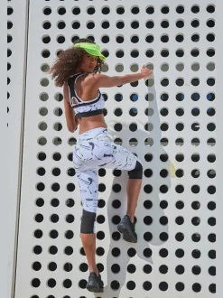 Leggings corsaires à empiècements pour le fitness sportifs