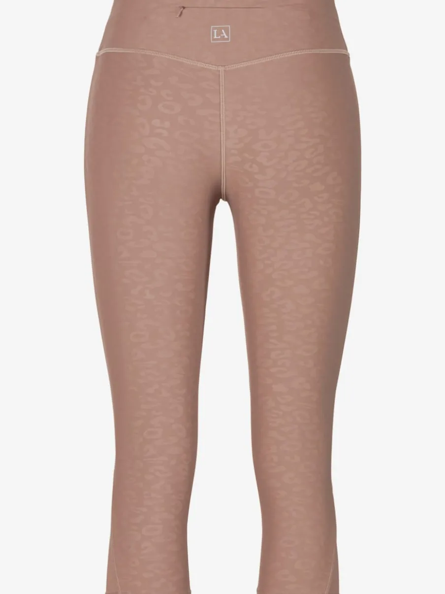 Leggings corsaires à motif léopard avec ceinture en V
