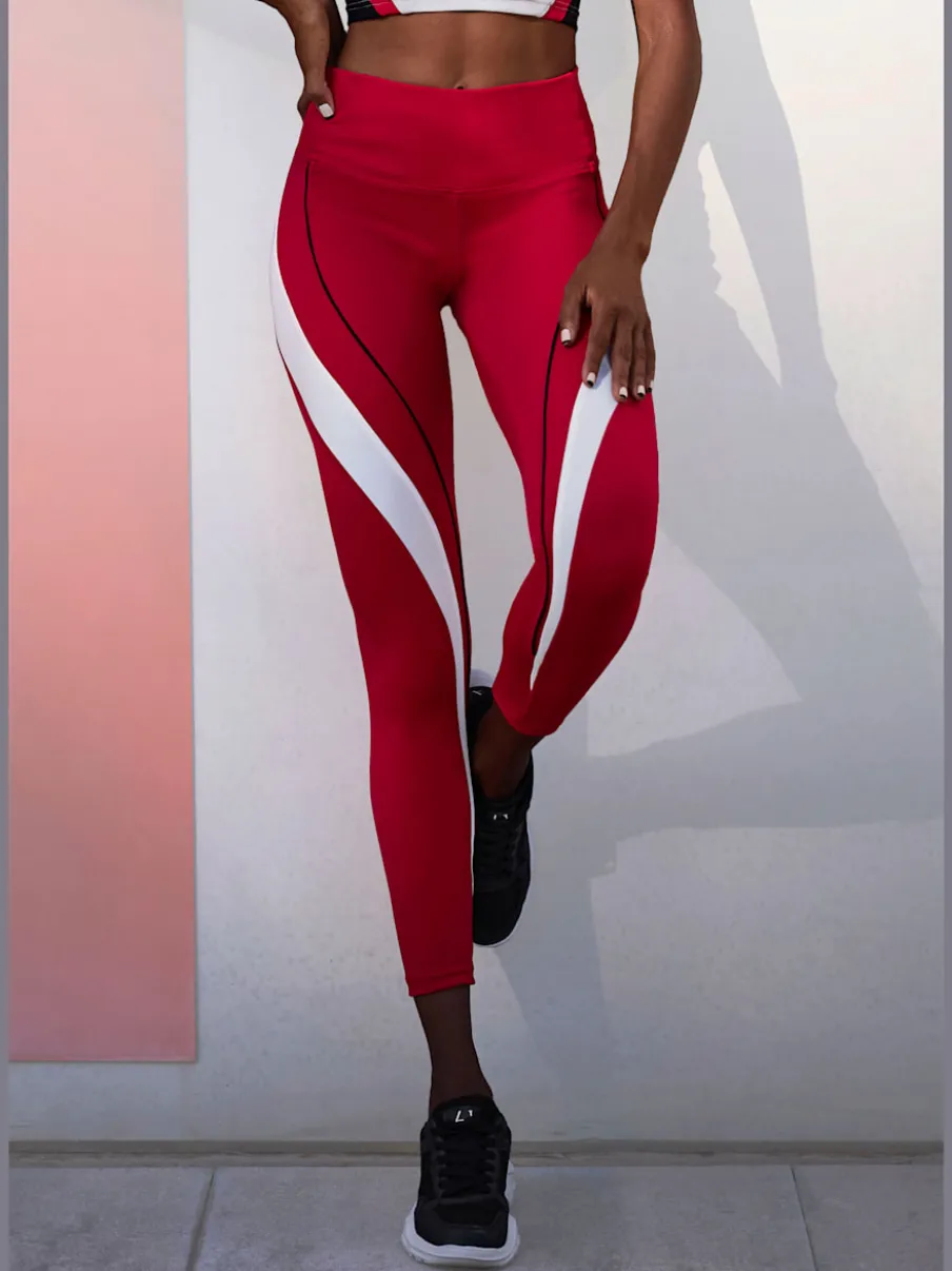 Leggings de sport avec empiècements latéraux et poche arrière