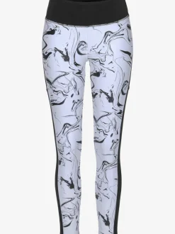 Leggings de sport performance en matière élastique avec empiècements