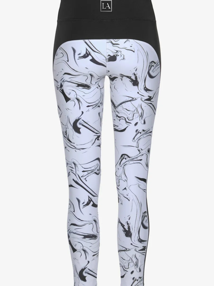 Leggings de sport performance en matière élastique avec empiècements