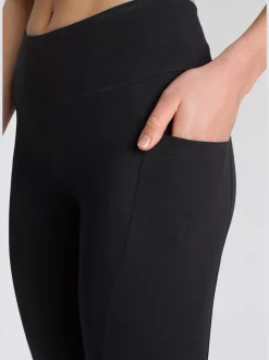 Leggings en coton avec deux poches pratiques élastiques